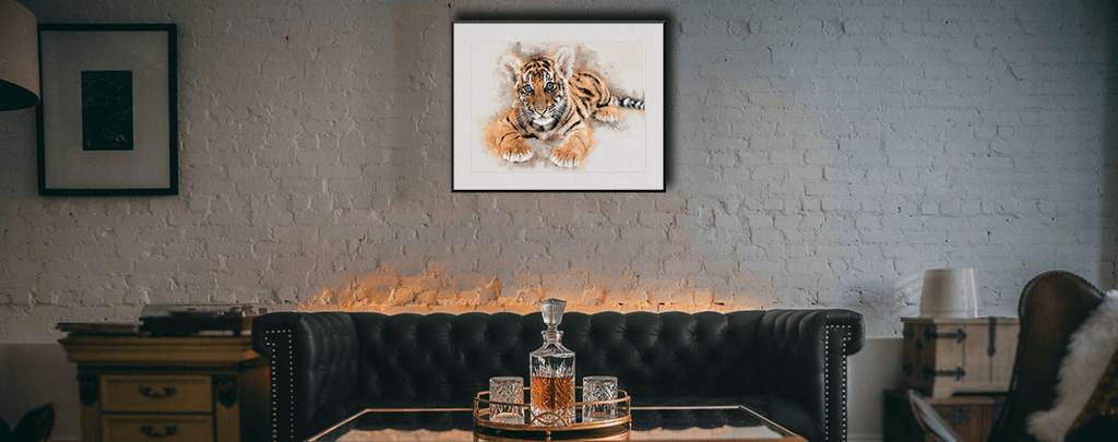 Tiger Animal Wall Art Print Artwork freeshipping - Woolly Mammoth Media