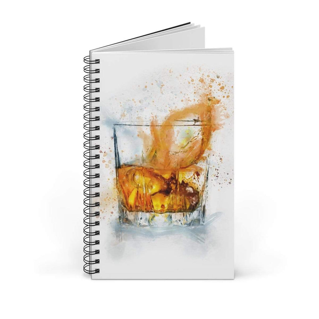 Whiskey Glass Art Notebook freeshipping - Woolly Mammoth Media