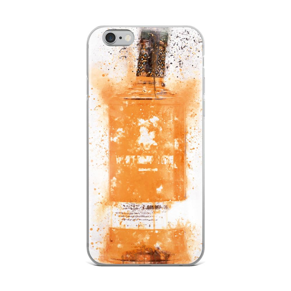 Orange Gin Bottle Zesty Splatter Art iPhone Case Cover freeshipping - Woolly Mammoth Media